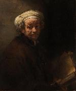 REMBRANDT Harmenszoon van Rijn Self-portrait as the Apostle Paul  (mk33) Germany oil painting artist